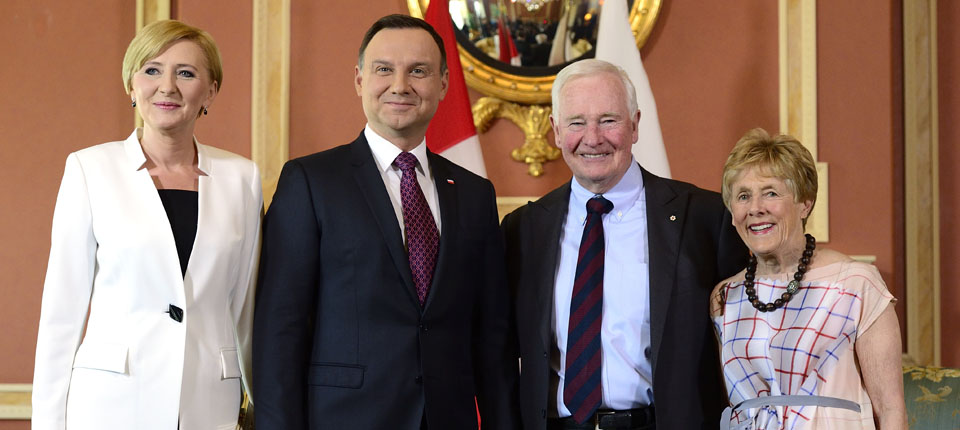 Rencontre avec le président de la Pologne