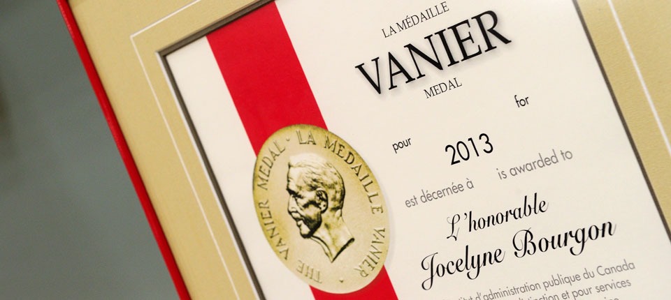 Médaille Vanier 2013