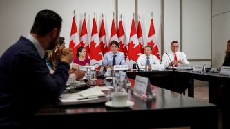 Prime Minister Justin Trudeau meets with local community leaders in Mexico City