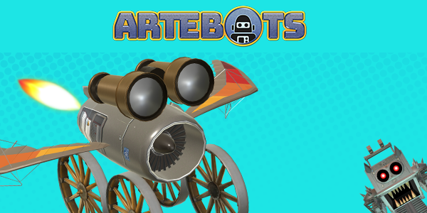 Artebots - mobile game - Press tab then enter to visit page