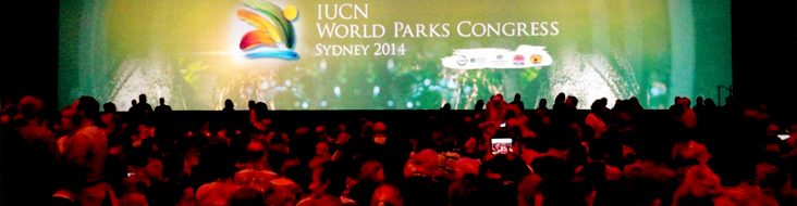 View of the audience at an IUCN conference.