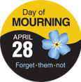 Day of Mourning Sticker (Forget-me-not)