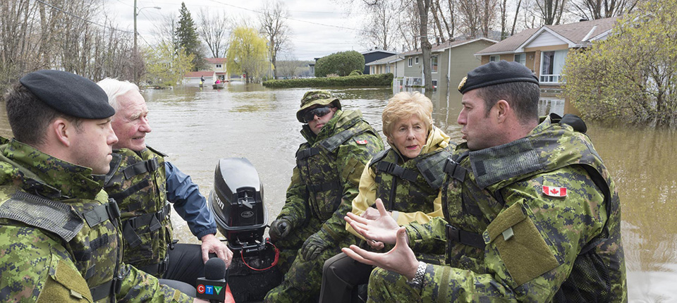 Visit to Flooded Areas In Gatineau