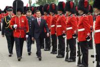 His Excellency Enrique Peña Nieto, President of the United Mexican States, inspected the guard of honour. 