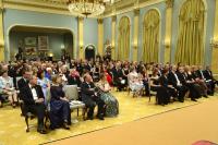 His Excellency the Right Honourable David Johnston, Governor General of Canada, presented the Michener Award for outstanding public service in journalism, as well as the Michener-Deacon Fellowships and the Michener-Baxter Special Award, during a ceremony at Rideau Hall.