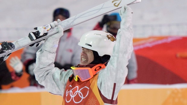 Canada's Mikaël Kingsbury wins Olympic gold in men's moguls