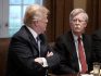 More departures are expected in the coming weeks as new national security adviser John Bolton, right, shown April 9 with U.S. President Donald Trump, works to build his team.
