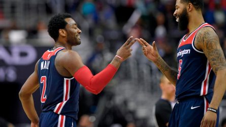 John Wall (left), Markieff Morris (right) and the rest of the Washington Wizards are the likeliest first-round opponents for the Toronto Raptors.