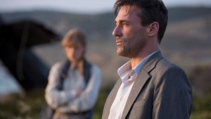 Jon Hamm is shown in a scene from Beirut in this undated handout photo.