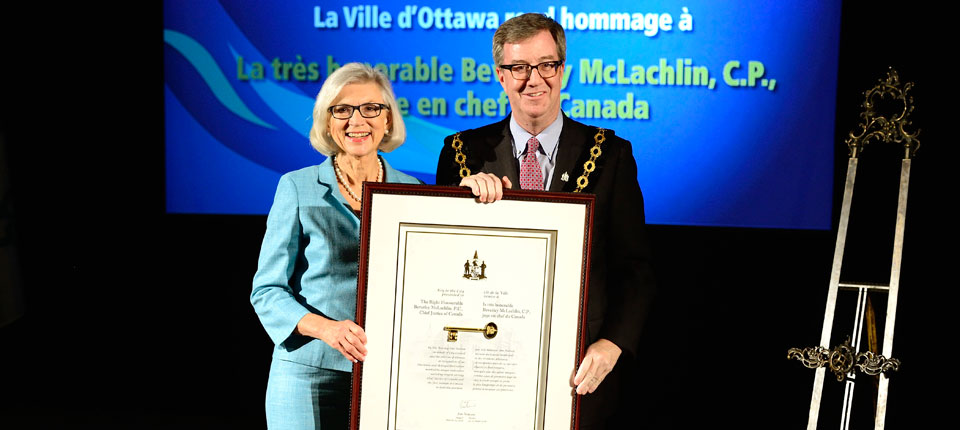 Presentation of the Key to the City of Ottawa
