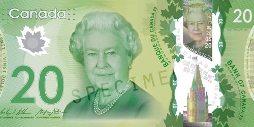 Front of $20 Note
