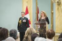 In celebration of National Volunteer Week, the Governor General presented the Sovereign’s Medal for Volunteers to 41 individuals during a ceremony at Rideau Hall.