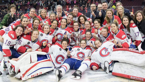 Les Canadiennes de Montréal ont remporté la Coupe Clarkson en 2017