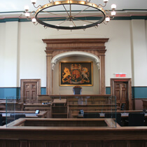 Photograph of a court house interior