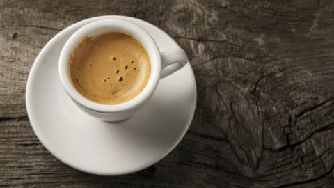 Une tasse de café espresso