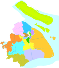 Shanghai City districts