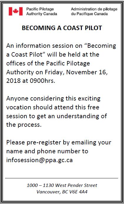 Coastal Pilot Info Session