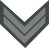 Insignia of a draftee Hellenic Land Army Sergeant belonging to the Infantry Command.