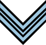 Insignia of a draftee Hellenic Air Force Sergeant.