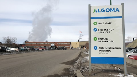 Les installations de l'aciérie Algoma à Sault-Sainte-Marie.
