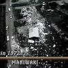 Vue à vol d'oiseau de la destruction causée par la tornade de 1972 à Maniwaki.