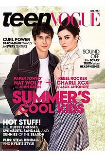 Nat Wolff and Charli XCX, Teen Vogue June-July 2015.jpg