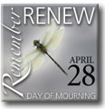 Day of Mourning Commemorative Pin (Dragonfly)