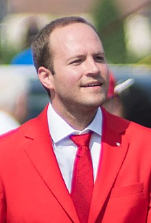 Nathaniel Erskine-Smith at the East York Canada Day Parade - 2018 (42256213615) (cropped).jpg