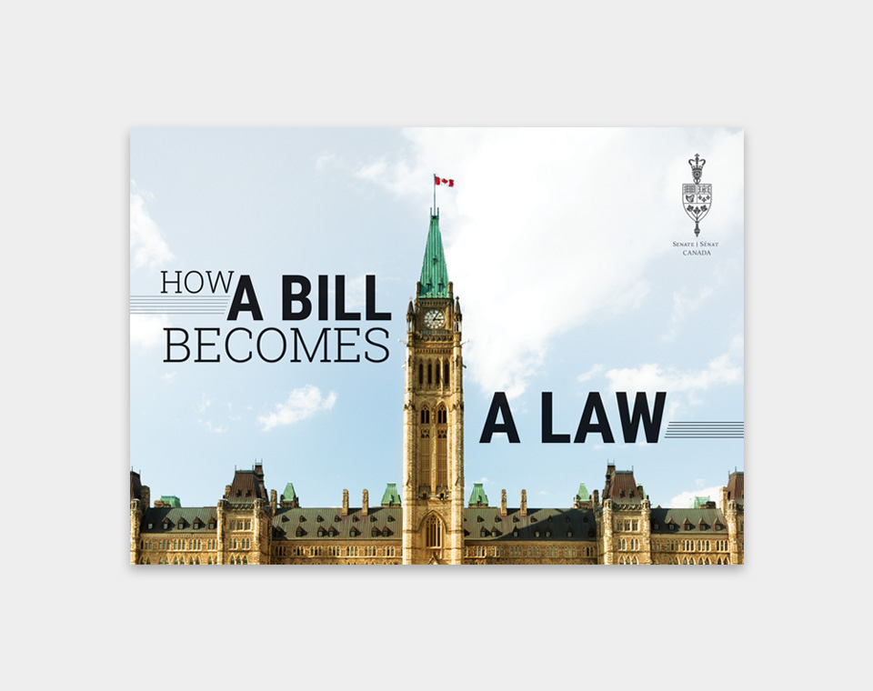 Image of the cover for "How a bill becomes a law"