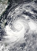 Typhoon Lekima on 8 August 2019