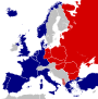 Map of Cold War Europe