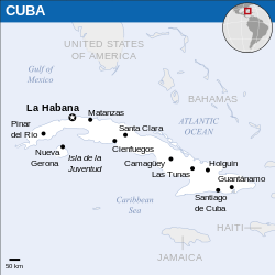 Location of Cuba