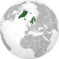 Map of the Nordic countries