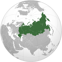 Location of Russia including Crimea (green)[note 1]
