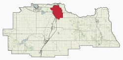 Location in Red Deer County