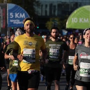 Des participants au Marathon international de Montréal de 2019.