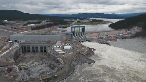 Un photo du chantier du projet hydroélectrique Muskrat Falls, au Labrador