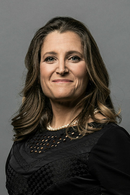 The Honourable Chrystia Freeland – Minister of Foreign Affairs