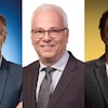 Portraits des trois candidats à la mairie de l'arrondissement du Plateau-Mont-Royal.