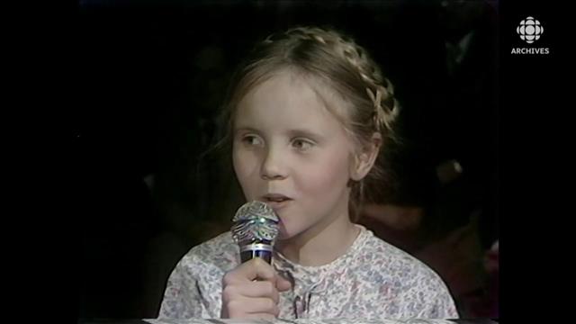 Une toute jeune chanteuse en 1979