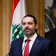 Saad Hariri fait une intervention télévisée.