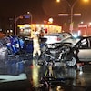 L'accident s'est produit un à 18 h 40, dimanche, à Laval. 