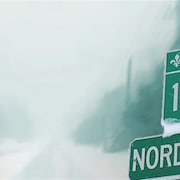 La route 117 sous la neige.