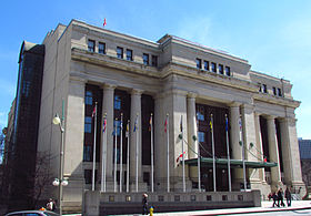 The Senate of Canada sits in the Senate of Canada Building in Ottawa