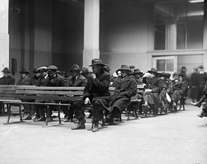 Radicals in Ellis Island awaiting deportation