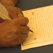 En 1817, la signature du traité de Selkirk.
