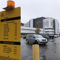 La tarification de l'hôpital du CHU de Québec.