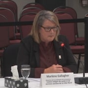 Marlene Gallagher témoigne à la commission Laurent.