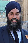 Jagmeet Singh at the 2nd National Bike Summit - Ottawa - 2018 (42481105871) (cropped) (cropped) (cropped) (cropped).jpg