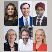 Six des ministres du Cabinet Trudeau